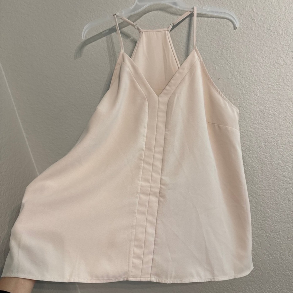 Cream Asymmetrical Sleeveless Camisole